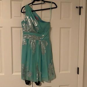 Eliza J, size 4, one shoulder dress